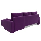 Угловой диван «Верона Лайт», еврокнижка, правый угол, микровельвет, цвет фиолетовый - Фото 11