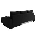 Угловой диван «Верона Лайт», еврокнижка, правый угол, микровельвет, цвет чёрный - Фото 11