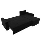 Угловой диван «Верона Лайт», еврокнижка, правый угол, микровельвет, цвет чёрный - Фото 14