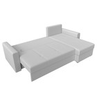 Угловой диван «Верона Лайт», еврокнижка, правый угол, экокожа белый - Фото 13