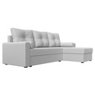 Угловой диван «Верона Лайт», еврокнижка, правый угол, экокожа белый - Фото 3