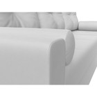 Угловой диван «Верона Лайт», еврокнижка, правый угол, экокожа белый - Фото 4