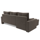 Угловой диван «Верона Лайт», еврокнижка, левый угол, велюр, цвет коричневый - Фото 11