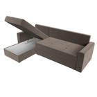 Диван угловой «Верона Лайт», левый угол, механизм еврокнижка, велюр, цвет коричневый - Фото 12