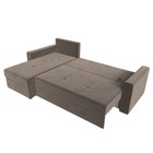 Угловой диван «Верона Лайт», еврокнижка, левый угол, велюр, цвет коричневый - Фото 14