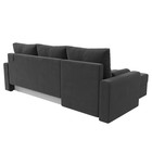 Угловой диван «Верона Лайт», еврокнижка, левый угол, велюр, цвет серый - Фото 11