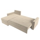 Угловой диван «Верона Лайт», еврокнижка, левый угол, микровельвет, цвет бежевый 9314987