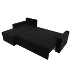 Угловой диван «Верона Лайт», еврокнижка, левый угол, микровельвет, цвет чёрный - Фото 14