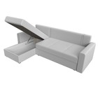Угловой диван «Верона Лайт», еврокнижка, левый угол, экокожа белый - Фото 11