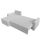 Угловой диван «Верона Лайт», еврокнижка, левый угол, экокожа белый - Фото 13