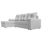 Угловой диван «Верона Лайт», еврокнижка, левый угол, экокожа белый - Фото 3