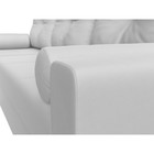 Угловой диван «Верона Лайт», еврокнижка, левый угол, экокожа белый - Фото 4