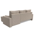 Угловой диван «Верона Лайт», еврокнижка, правый угол, рогожка, цвет бежевый - Фото 6