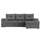 Угловой диван «Верона Лайт», еврокнижка, правый угол, рогожка, цвет серый - Фото 2