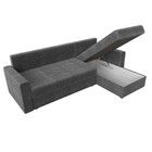 Угловой диван «Верона Лайт», еврокнижка, правый угол, рогожка, цвет серый - Фото 12