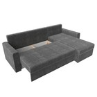 Угловой диван «Верона Лайт», еврокнижка, правый угол, рогожка, цвет серый - Фото 13
