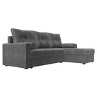 Угловой диван «Верона Лайт», еврокнижка, правый угол, рогожка, цвет серый - Фото 3