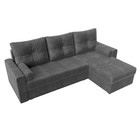 Угловой диван «Верона Лайт», еврокнижка, правый угол, рогожка, цвет серый - Фото 5