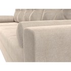 Угловой диван «Верона Лайт», еврокнижка, левый угол, рогожка, цвет бежевый - Фото 4