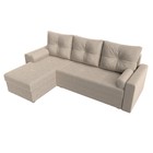 Угловой диван «Верона Лайт», еврокнижка, левый угол, рогожка, цвет бежевый - Фото 5