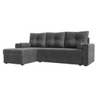 Угловой диван «Верона Лайт», еврокнижка, левый угол, рогожка, цвет серый - Фото 1