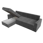 Угловой диван «Верона Лайт», еврокнижка, левый угол, рогожка, цвет серый - Фото 12