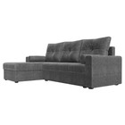 Угловой диван «Верона Лайт», еврокнижка, левый угол, рогожка, цвет серый - Фото 3
