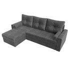 Угловой диван «Верона Лайт», еврокнижка, левый угол, рогожка, цвет серый - Фото 5