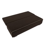 Прямой диван «Уно», еврокнижка, микровельвет, цвет коричневый / кант бежевый - Фото 7