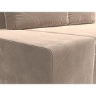 Прямой диван «Сан Марко», еврокнижка, велюр, цвет бежевый - Фото 4