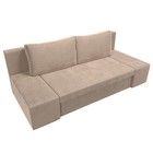 Прямой диван «Сан Марко», еврокнижка, велюр, цвет бежевый - Фото 5