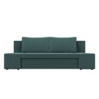 Прямой диван «Сан Марко», еврокнижка, велюр, цвет бирюзовый - Фото 2