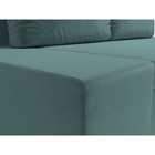 Прямой диван «Сан Марко», еврокнижка, велюр, цвет бирюзовый - Фото 4