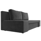 Прямой диван «Сан Марко», еврокнижка, велюр, цвет серый 9315020