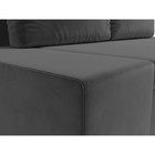 Прямой диван «Сан Марко», еврокнижка, велюр, цвет серый 9315020