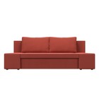 Прямой диван «Сан Марко», еврокнижка, микровельвет, цвет коралловый - Фото 2
