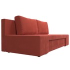 Прямой диван «Сан Марко», еврокнижка, микровельвет, цвет коралловый - Фото 3