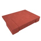 Прямой диван «Сан Марко», еврокнижка, микровельвет, цвет коралловый - Фото 7