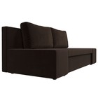 Прямой диван «Сан Марко», еврокнижка, микровельвет, цвет коричневый - Фото 3
