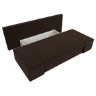 Прямой диван «Сан Марко», еврокнижка, микровельвет, цвет коричневый - Фото 6