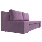 Прямой диван «Сан Марко», еврокнижка, микровельвет, цвет сиреневый - Фото 3