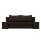 Диван прямой «Сан Марко», механизм еврокнижка, экокожа, цвет коричневый - Фото 2