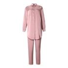 Комплект (сорочка, брюки) женский MINAKU: Light touch цвет темно-розовый, р-р 48 - Фото 6