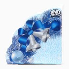 Салфетки бумажные круглые Art Bouquet Rondo «Новогодний венок», 3 слоя, d 32 см, 12 шт - Фото 3