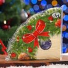 Салфетки бумажные круглые Art Bouquet Rondo «Новогодний венок - 2», 3 слоя, d 32 см, 12 шт - Фото 5