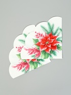 Салфетки новогодние бумажные круглые «Пуансеттия», 3 слоя, d=32 см, 12 шт. - Фото 5