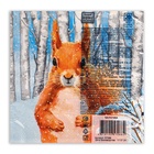 Салфетки новогодние бумажные Home Classic «Белочка», 3 слоя, 33х33 см, 20 шт - Фото 3