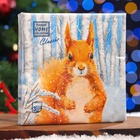 Салфетки новогодние бумажные Home Classic «Белочка», 3 слоя, 33х33 см, 20 шт - Фото 4