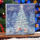 Салфетки бумажные  Home Classic "В новогоднюю ночь", 3 слоя, 20 листов - фото 320022451