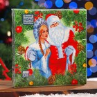 Салфетки бумажные  Home Classic "Дед Мороз и Снегурочка", 3 слоя, 20 листов - фото 10017269